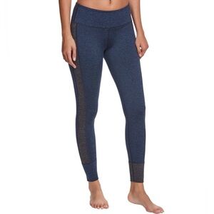 Vuori Womens Legging Size Medium Asymmetrical Colorblock 25” Athleisure Yoga